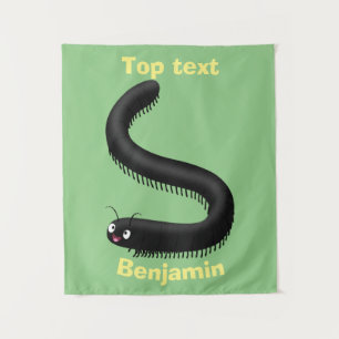 Tenture Illustration de dessin mignon millipede