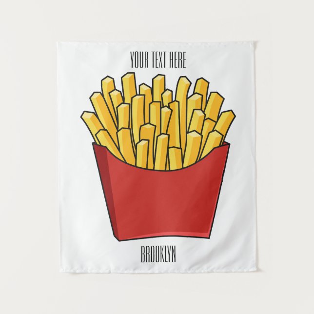 Tenture Illustration de frites (Devant)