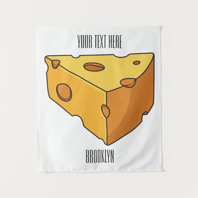 Tenture Illustration de fromage (Devant)