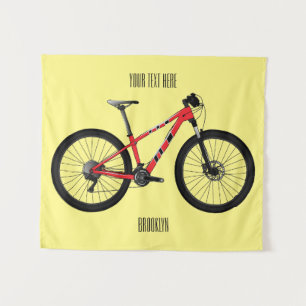 Tenture Illustration de la bande dessinée de vélo