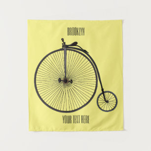 Tenture Illustration de la bande dessinée de vélo à grande