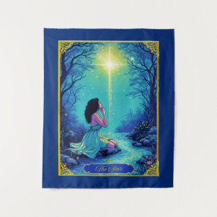 Tenture Illustration de la carte Tarot, l'étoile