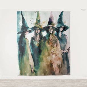 Tenture Illustration de la sorcière #1