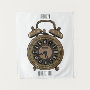 Tenture Illustration de l'horloge d'alarme