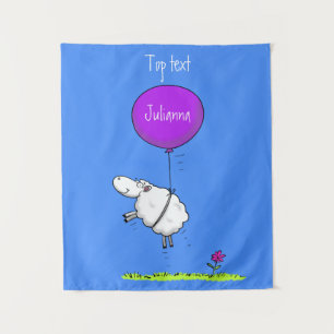 Tenture Illustration de l'humour en ballons de mouton mign