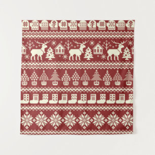 Tenture Illustration de motif nordique