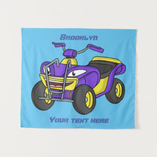 Tenture Illustration de moto Purple Quad