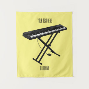 Tenture Illustration de piano clavier