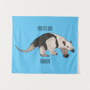 Tenture Illustration de tamandua de dessin animé