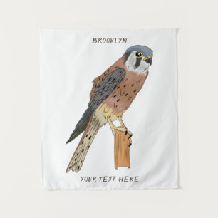 Tenture Illustration d'oiseau américain Kestrel