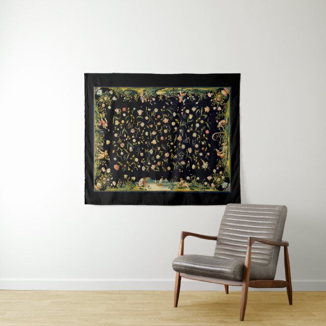 Tenture Illustration du tapis de table floral antique (En situation (horizontale))