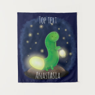 Tenture Illustration du ver vert mou