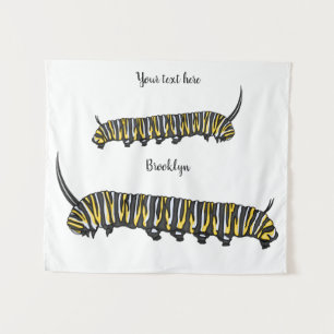 Tenture Illustration Monarch caterpillar
