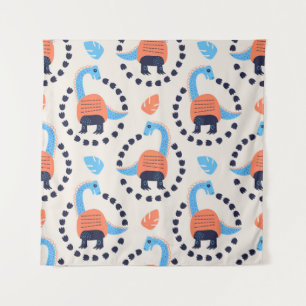 Tenture Illustration vintage du motif sans soudure avec un