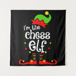 Tenture im chess elf xmas famille ami cadeau de noël