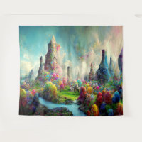 Imaginaire coloré Alien Nature Paysage
