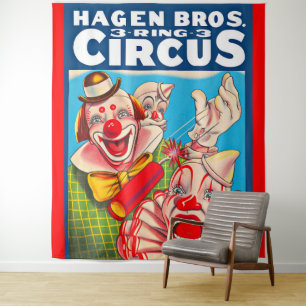 Tenture Impression de l'affiche Hagen Brothers Circus dans