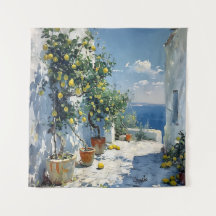 Impressionnisme méditerranéen avec des citrons