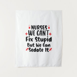 Tenture Infirmières et infirmiers-cadeaux Nous ne pouvons 