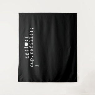 Tenture Ingénieur logiciel de codage intelligent de rempli