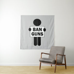 Tenture Interdire les armes