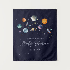 Tenture Invitation de Baby Shower Over The Moon Boy Baby, 