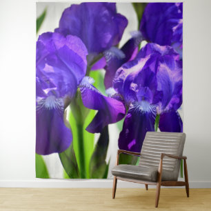 Tenture Iris Fleur Violette