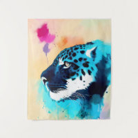 Jaguar Wild Nature Animal Color Art Peinture