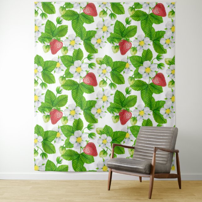 Tenture Jardin aux fraises (En situation)