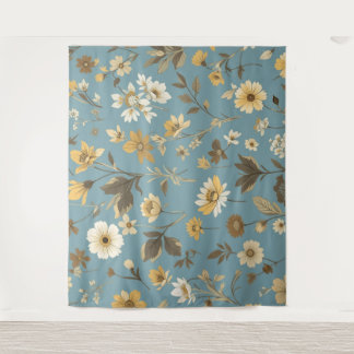 Tenture Jardin Bleu