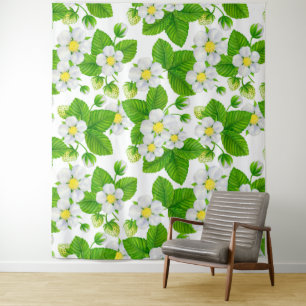 Tenture Jardin de fraises 2