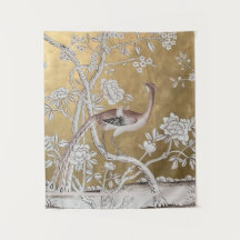 Jardin de thé Oriental Doré avec Peacock subtil