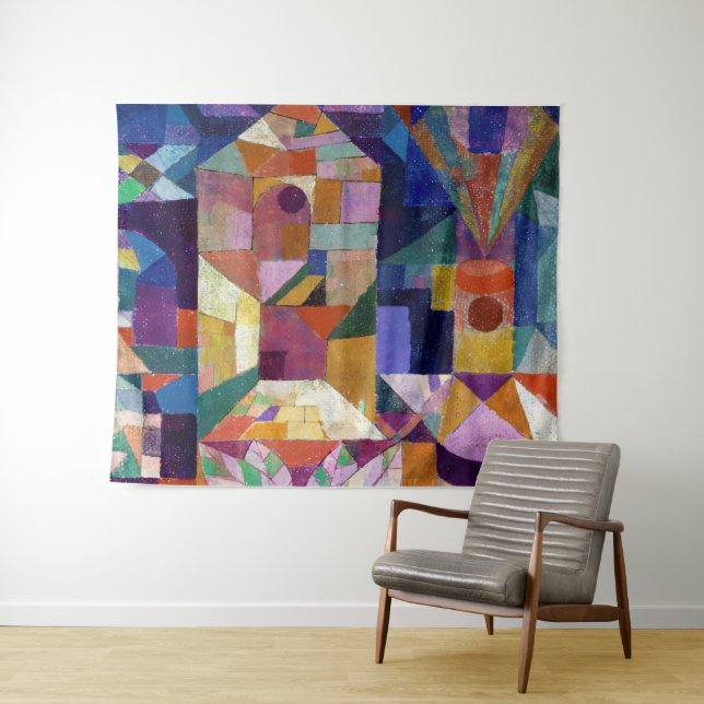 Tenture Jardin du château, Paul Klee (En situation (horizontale))