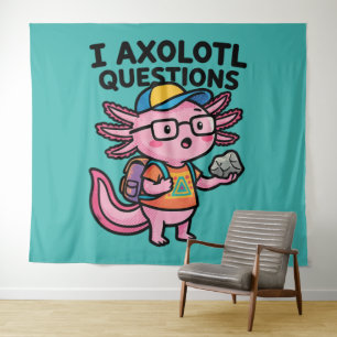 Tenture Je me pose des questions Salamandre mexicaine l'éc
