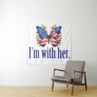Je suis avec son mignon papillon Kamala Harris