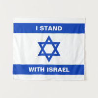 Je suis debout avec Israël texte coutume drapeau I