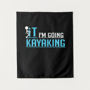 Tenture Je vais faire du kayak en IT