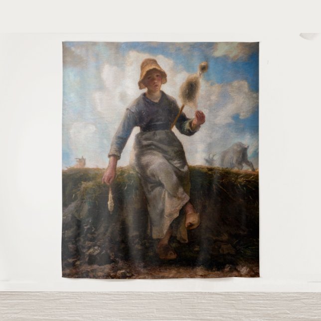 Tenture Jean-Francois Millet - La fillette (Devant)
