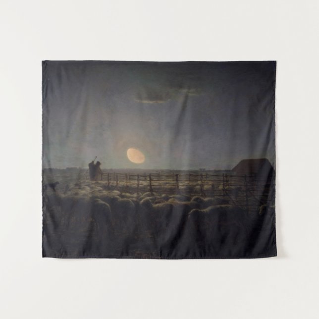 Tenture Jean-Francois Millet - Plié, Lune 1860 (Devant (Horizontal))