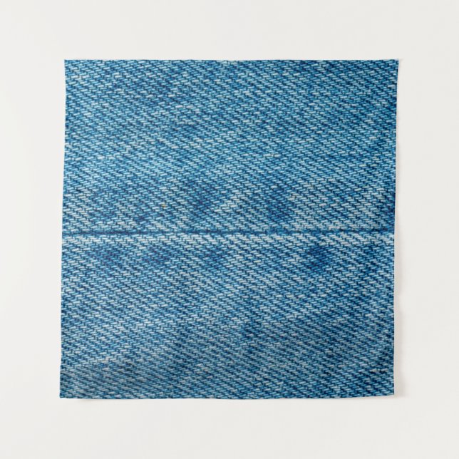 Tenture Jeans ferme arrière - plan. Dénim couture. Bleu f (Devant)