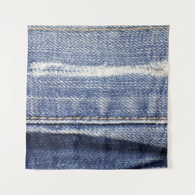 Tenture Jeans texture arrière - plan. (Devant)