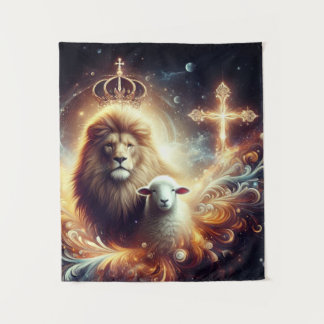 Tenture Jésus est le Lion et l'Agneau