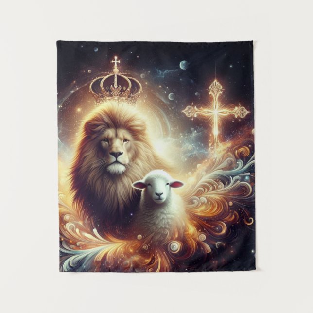 Tenture Jésus est le Lion et l'Agneau (Devant)