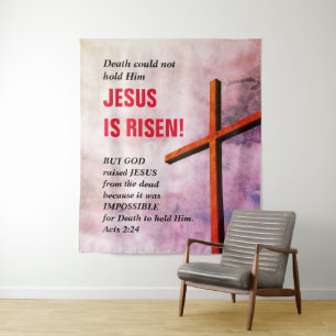 Tenture JÉSUS EST RESSUSCITÉ Église de Pâques