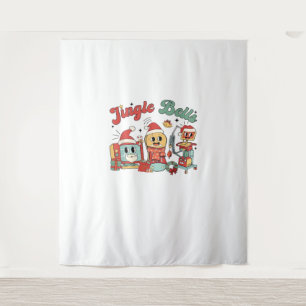 Tenture Jingle Bells Nurse, Christmas Nurse, Funny Christa