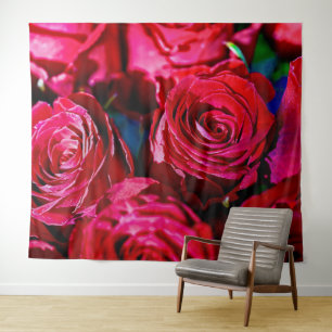 Tenture Joli Ensemble De Roses Rouges
