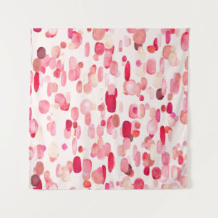 Tenture Joli motif sans couture de taches roses, rouges et