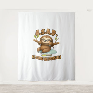 Tenture Joli Sloth ASAP - Aussi Lent Que Possible T-Sh Cla