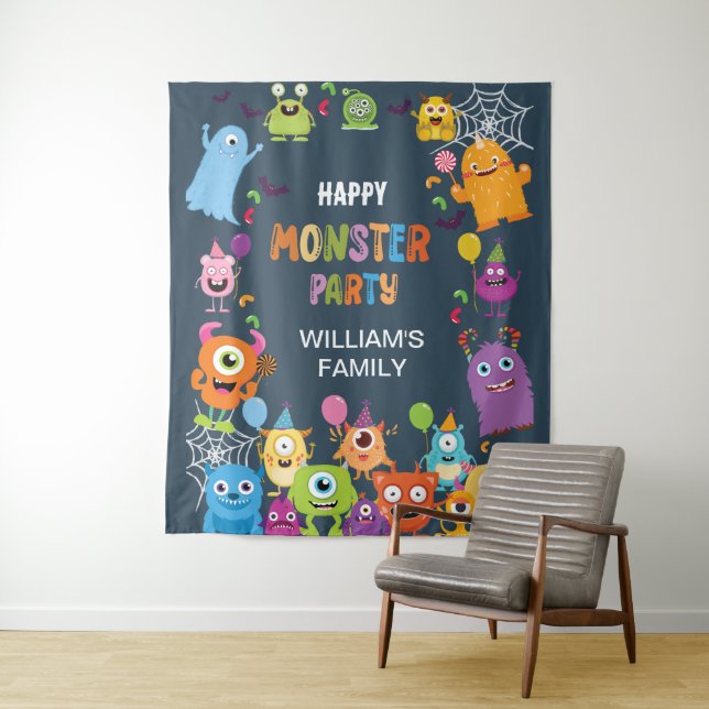 Tenture Jolie Fête D'Halloween Monster Costume Pour Enfant (En situation)