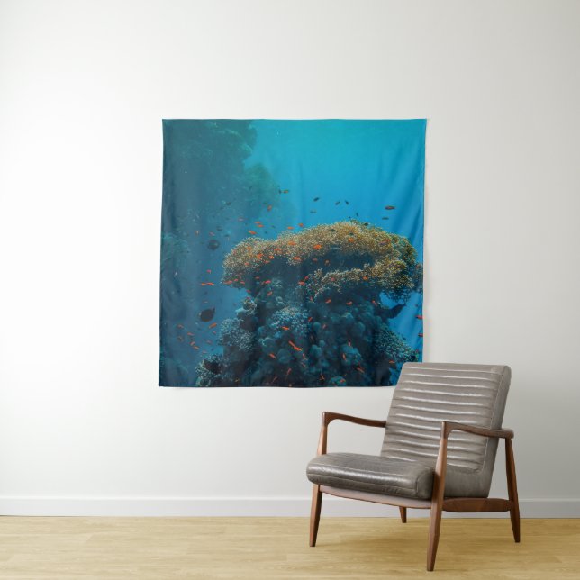 Tenture Jolies Poissons Et Barrière (En situation)
